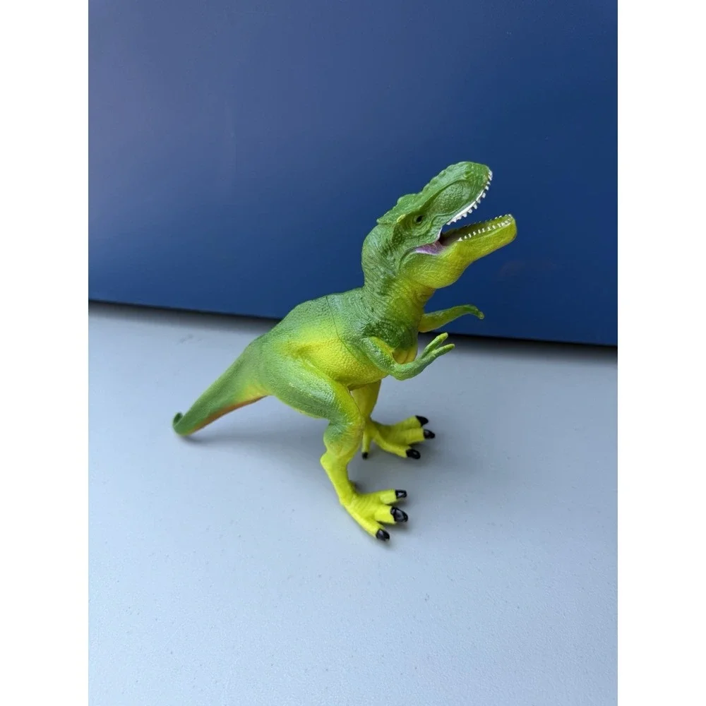 SDE Shantou T-Rex‎ Dinosaur Movable Jaw Tyrannosaurus Green Prehistoric Figure